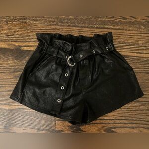 Mia New York girls moto shorts with Belt